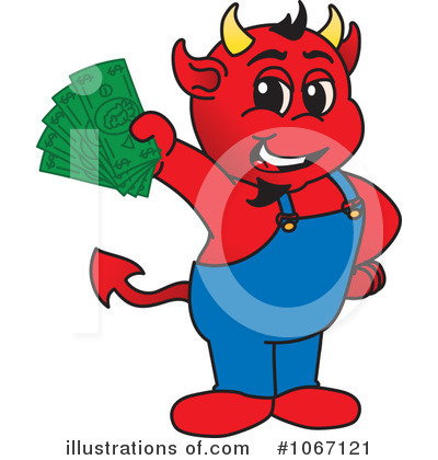 Royalty-Free (RF) Devil Mascot Clipart Illustration by Mascot Junction - Stock Sample #1067121