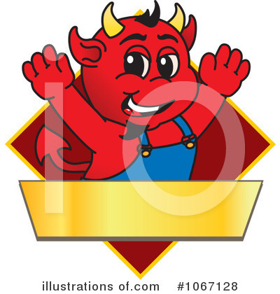 Royalty-Free (RF) Devil Mascot Clipart Illustration by Mascot Junction - Stock Sample #1067128