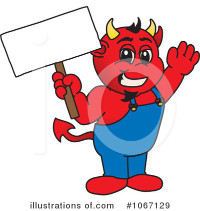 Royalty-Free (RF) Devil Mascot Clipart Illustration by Mascot Junction - Stock Sample #1067129