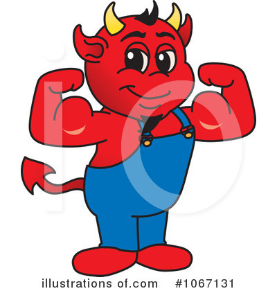 Royalty-Free (RF) Devil Mascot Clipart Illustration by Mascot Junction - Stock Sample #1067131