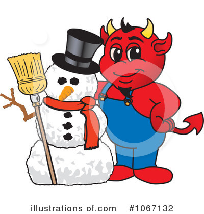 Devil Mascot Clipart #1067132 by Mascot Junction