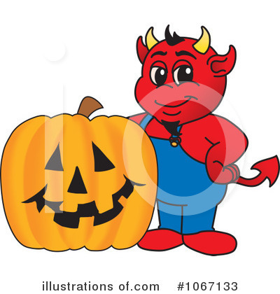 Royalty-Free (RF) Devil Mascot Clipart Illustration by Mascot Junction - Stock Sample #1067133