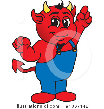 Royalty-Free (RF) Devil Mascot Clipart Illustration by Mascot Junction - Stock Sample #1067142