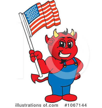 Royalty-Free (RF) Devil Mascot Clipart Illustration by Mascot Junction - Stock Sample #1067144