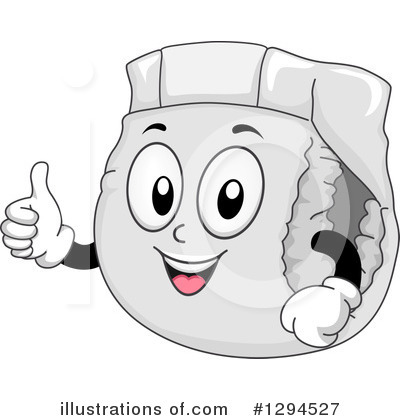 Royalty-Free (RF) Diaper Clipart Illustration by BNP Design Studio - Stock Sample #1294527