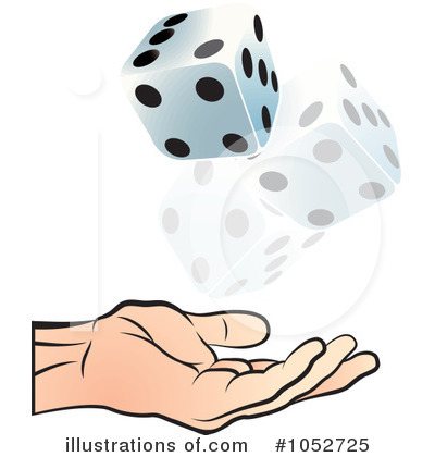 Dice Clipart #1052725 by Lal Perera