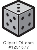 Dice Clipart #1231677 by Lal Perera