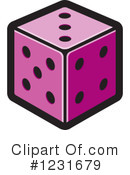 Dice Clipart #1231679 by Lal Perera