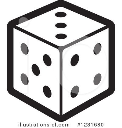 Dice Clipart #1231680 by Lal Perera