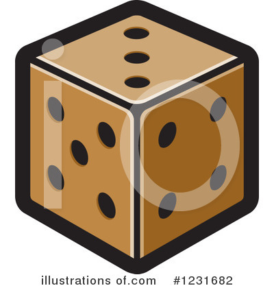 Royalty-Free (RF) Dice Clipart Illustration by Lal Perera - Stock Sample #1231682
