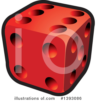 Royalty-Free (RF) Dice Clipart Illustration by Lal Perera - Stock Sample #1393086