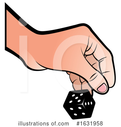 Dice Clipart #1631958 by Lal Perera