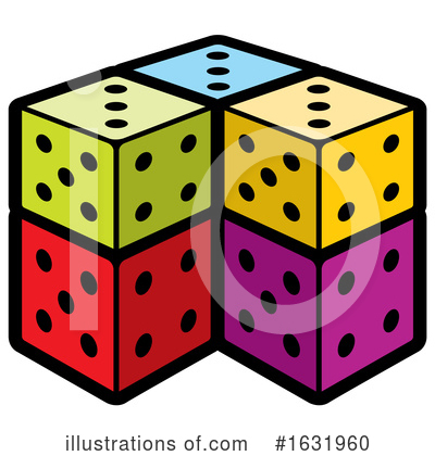 Dice Clipart #1631960 by Lal Perera