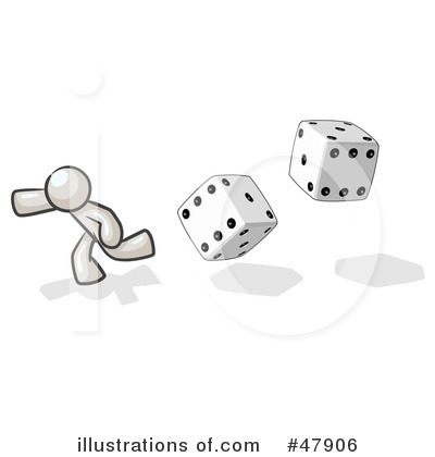 Royalty-Free (RF) Dice Clipart Illustration by Leo Blanchette - Stock Sample #47906