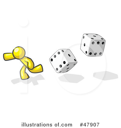 Royalty-Free (RF) Dice Clipart Illustration by Leo Blanchette - Stock Sample #47907