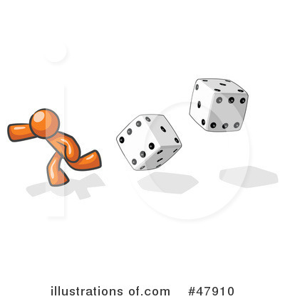 Royalty-Free (RF) Dice Clipart Illustration by Leo Blanchette - Stock Sample #47910