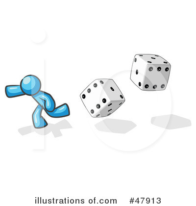 Dice Clipart #47913 by Leo Blanchette