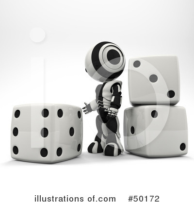 Royalty-Free (RF) Dice Clipart Illustration by Leo Blanchette - Stock Sample #50172