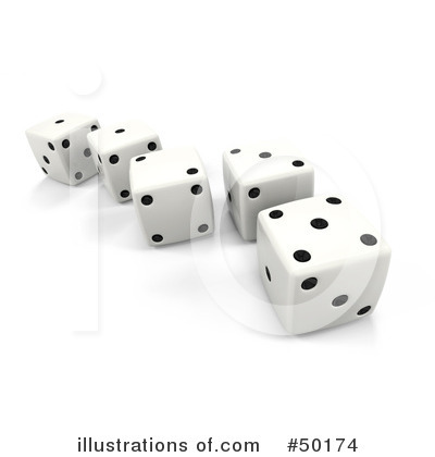 Dice Clipart #50174 by Leo Blanchette