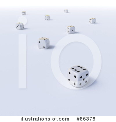 Royalty-Free (RF) Dice Clipart Illustration by Mopic - Stock Sample #86378