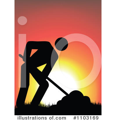 Royalty-Free (RF) Digging Clipart Illustration by Andrei Marincas - Stock Sample #1103169