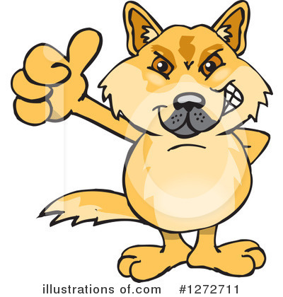 Royalty-Free (RF) Dingo Clipart Illustration by Dennis Holmes Designs - Stock Sample #1272711