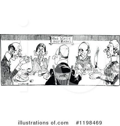Royalty-Free (RF) Dining Clipart Illustration by Prawny Vintage - Stock Sample #1198469