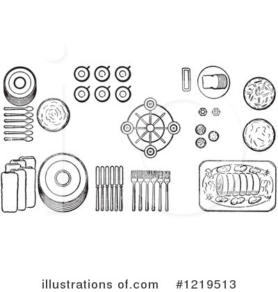 Royalty-Free (RF) Dining Clipart Illustration by Picsburg - Stock Sample #1219513