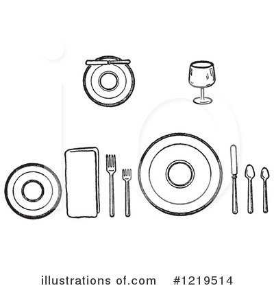 Royalty-Free (RF) Dining Clipart Illustration by Picsburg - Stock Sample #1219514