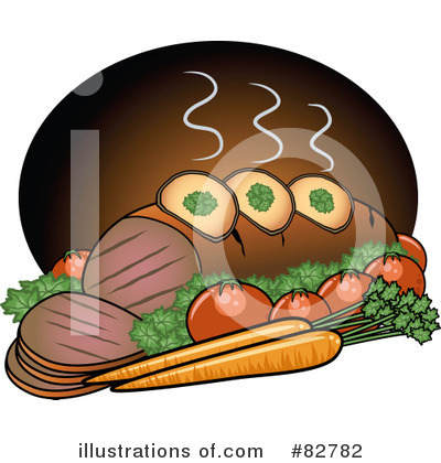 Royalty-Free (RF) Dinner Clipart Illustration by r formidable - Stock Sample #82782