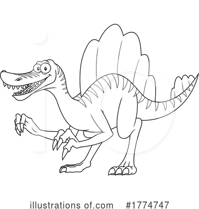 Royalty-Free (RF) Dino Clipart Illustration by Hit Toon - Stock Sample #1774747