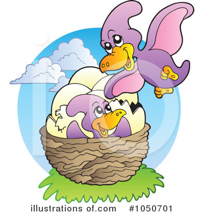 Royalty-Free (RF) Dinosaur Clipart Illustration by visekart - Stock Sample #1050701