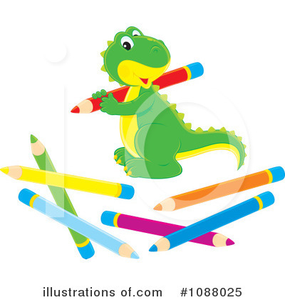 Royalty-Free (RF) Dinosaur Clipart Illustration by Alex Bannykh - Stock Sample #1088025