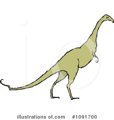Royalty-Free (RF) Dinosaur Clipart Illustration by Steve Klinkel - Stock Sample #1091700