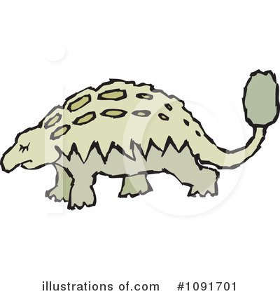 Royalty-Free (RF) Dinosaur Clipart Illustration by Steve Klinkel - Stock Sample #1091701