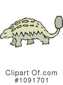 Dinosaur Clipart #1091701 by Steve Klinkel