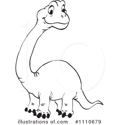 Royalty-Free (RF) Dinosaur Clipart Illustration by Dennis Holmes Designs - Stock Sample #1110679