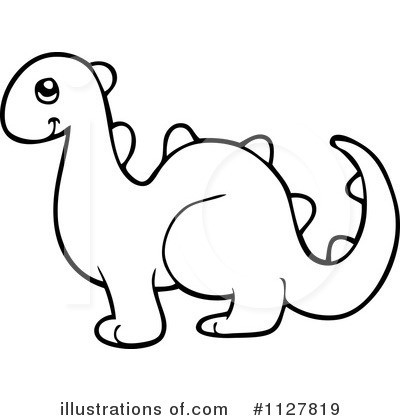 Royalty-Free (RF) Dinosaur Clipart Illustration by visekart - Stock Sample #1127819