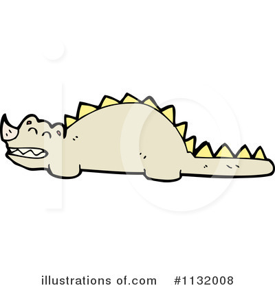 Royalty-Free (RF) Dinosaur Clipart Illustration by lineartestpilot - Stock Sample #1132008
