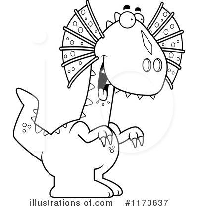 Dilophosaurus Clipart #1170637 by Cory Thoman