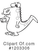 Dinosaur Clipart #1203306 by toonaday