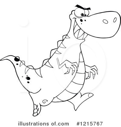 Royalty-Free (RF) Dinosaur Clipart Illustration by Hit Toon - Stock Sample #1215767