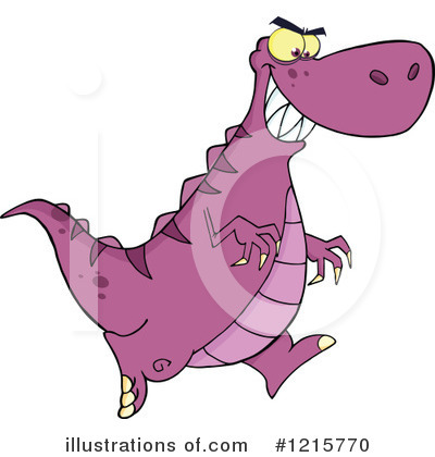Royalty-Free (RF) Dinosaur Clipart Illustration by Hit Toon - Stock Sample #1215770