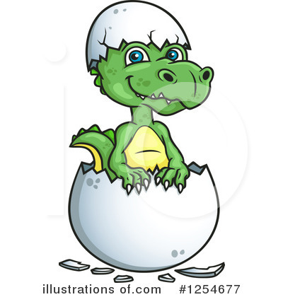 Royalty-Free (RF) Dinosaur Clipart Illustration by Vector Tradition SM - Stock Sample #1254677