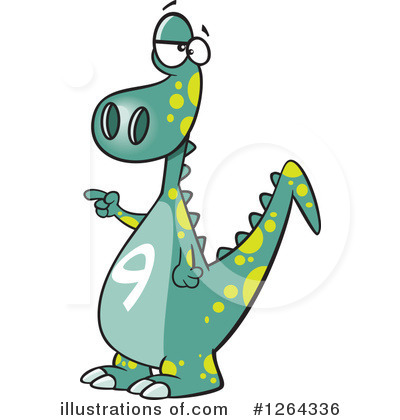 Royalty-Free (RF) Dinosaur Clipart Illustration by toonaday - Stock Sample #1264336