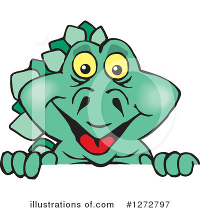 Royalty-Free (RF) Dinosaur Clipart Illustration by Dennis Holmes Designs - Stock Sample #1272797