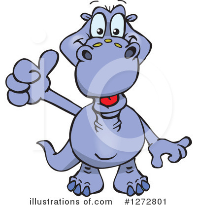 Royalty-Free (RF) Dinosaur Clipart Illustration by Dennis Holmes Designs - Stock Sample #1272801