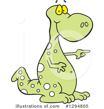 Royalty-Free (RF) Dinosaur Clipart Illustration by Johnny Sajem - Stock Sample #1294805