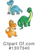 Dinosaur Clipart #1307340 by Vector Tradition SM