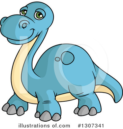 Royalty-Free (RF) Dinosaur Clipart Illustration by Vector Tradition SM - Stock Sample #1307341